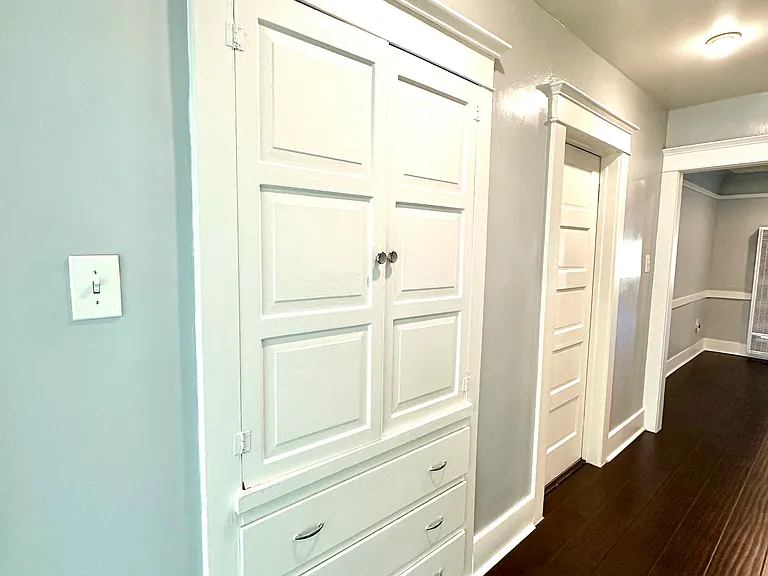 Hallway Built-in Linen Closet