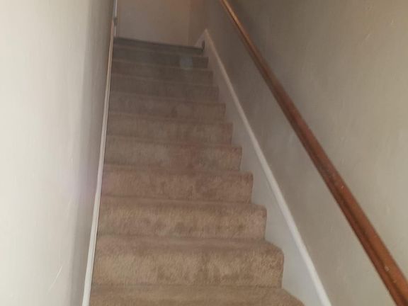 steps off foyer to apartment