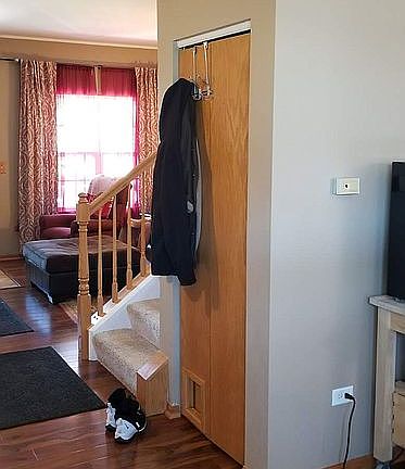 storage closet in main hall