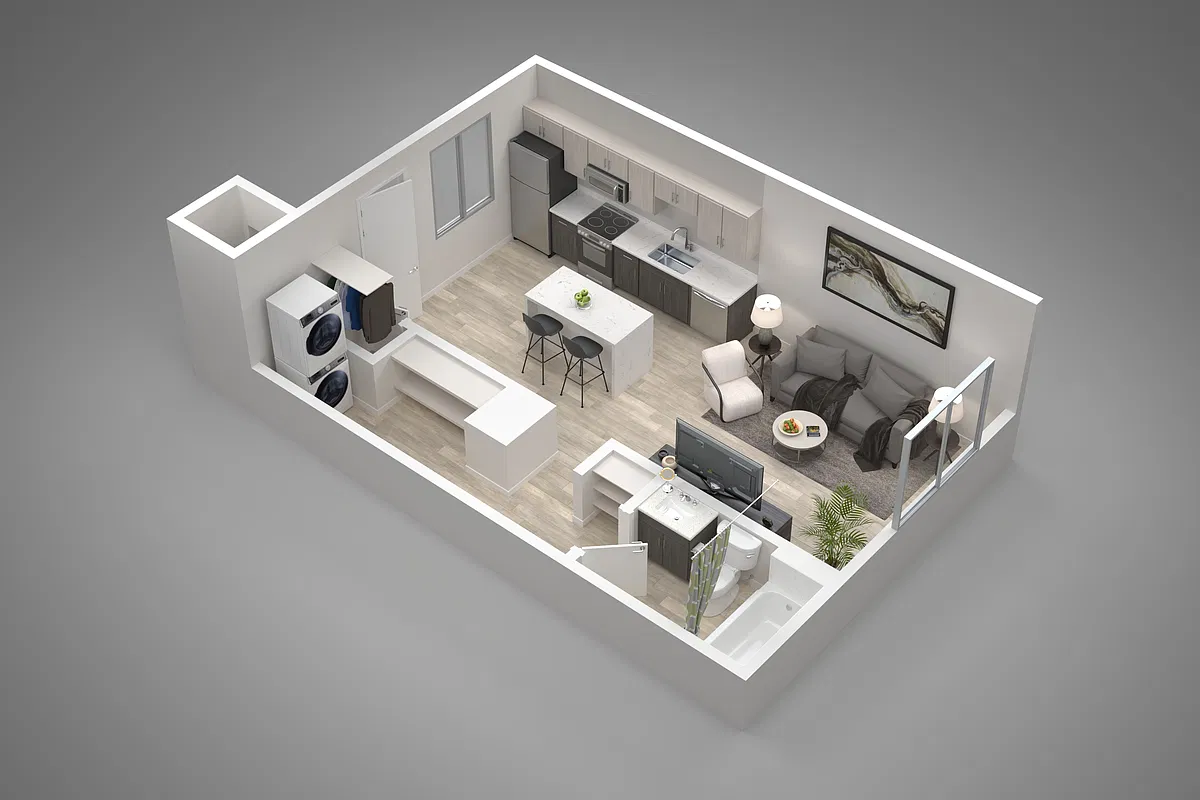 Floor plan Studio/1 Bath