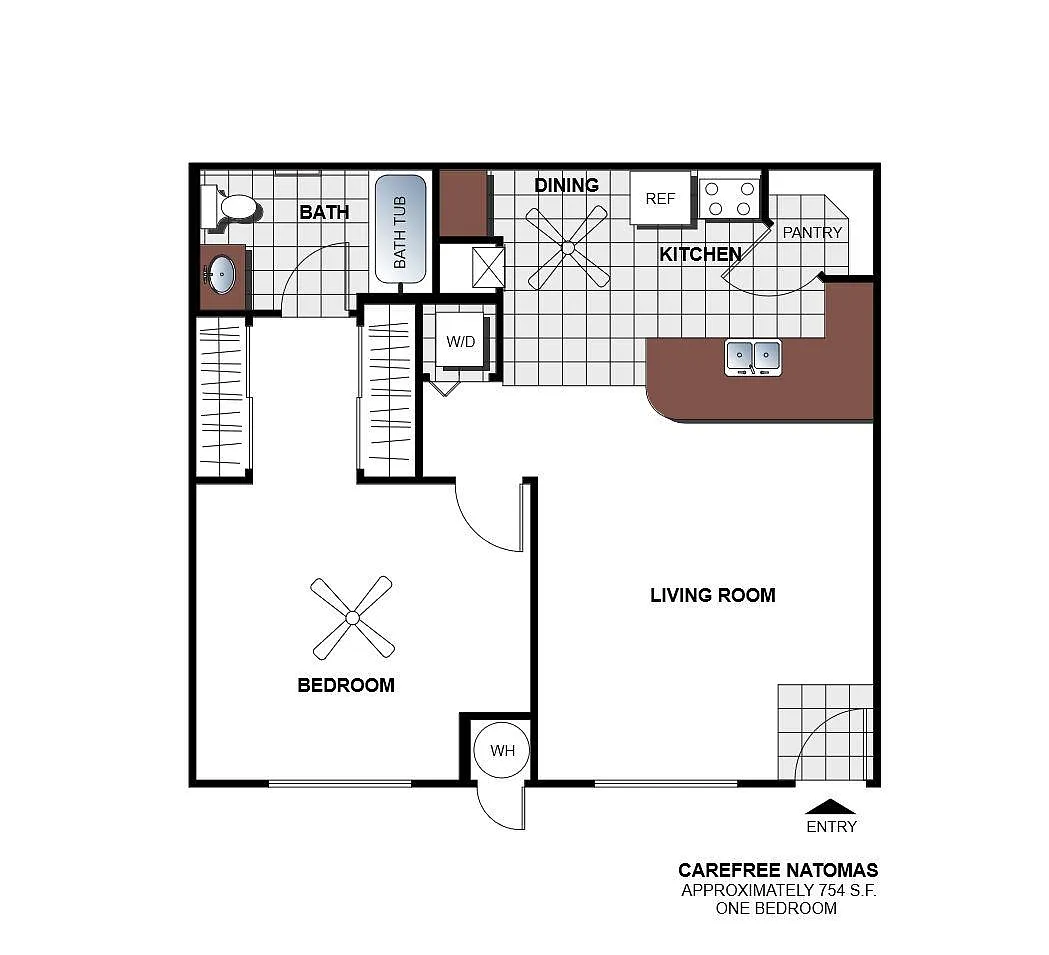 Floor plan 1 Bedroom