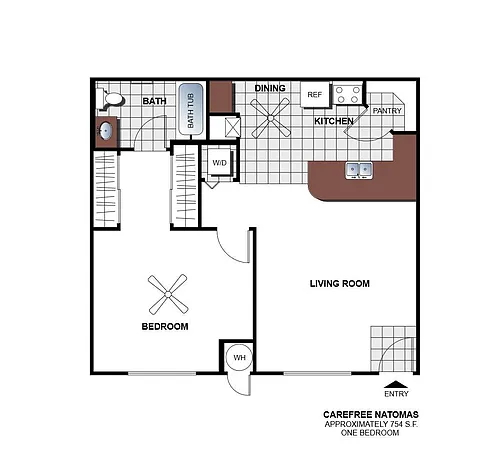 Floor plan 1 Bedroom