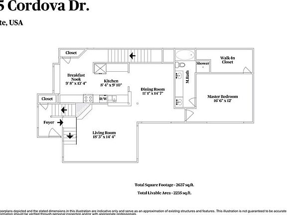2nd image of 1835 Cordova Dr