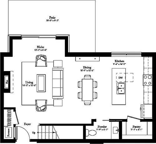 Floor plan Signature Campion Town Home (TH1s)