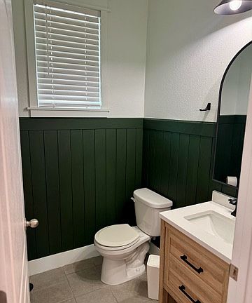 Recently renovated half bath