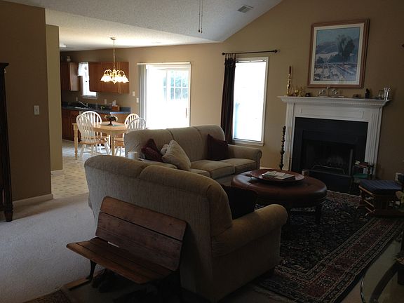 Living room into kitchen