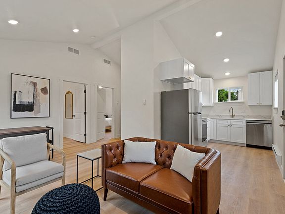 Living room and kitchen