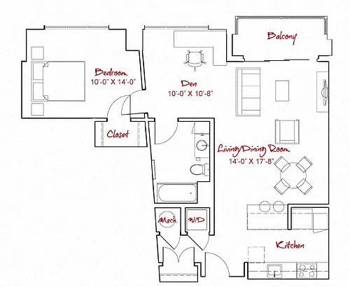 Floor plan A7D