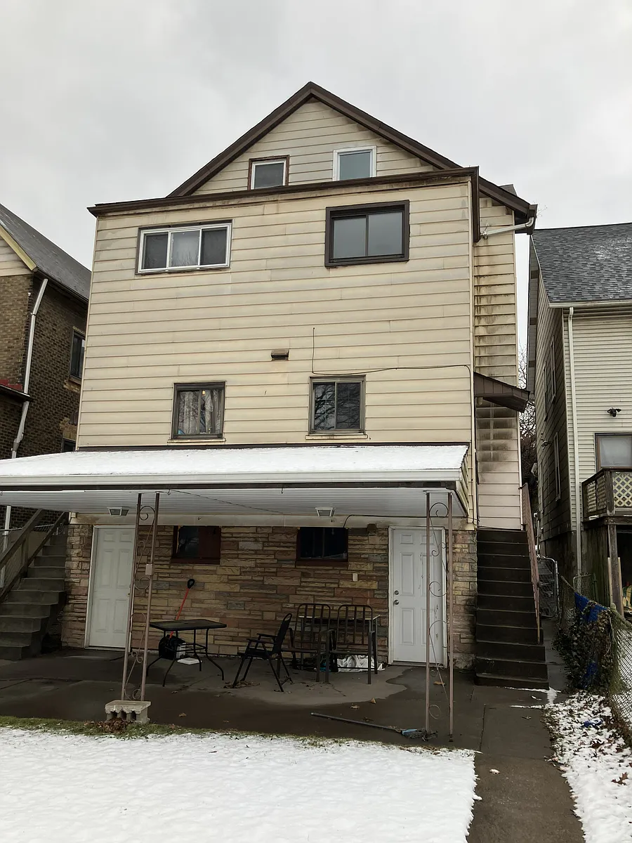 Back of the duplex - 310 Glosser St