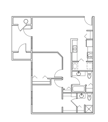 Floor plan 2 Bedroom