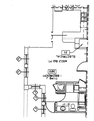 Floor plan 1 bedroom