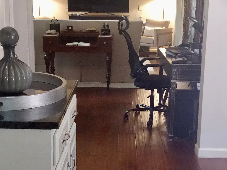 View from kitchen into great room