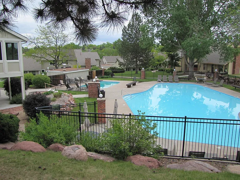 Two pools for young kids and adults buy the club house
