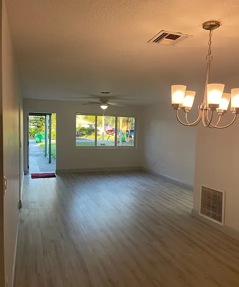 Looking out to front door