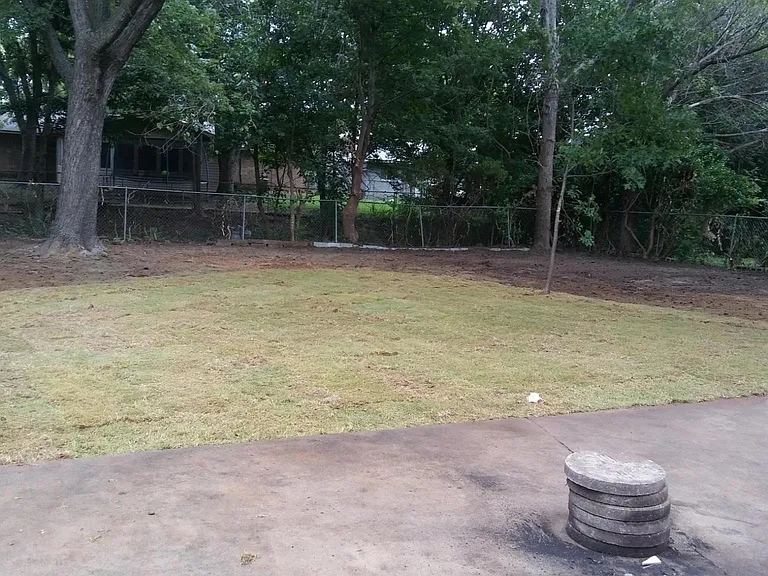 Very large back yard