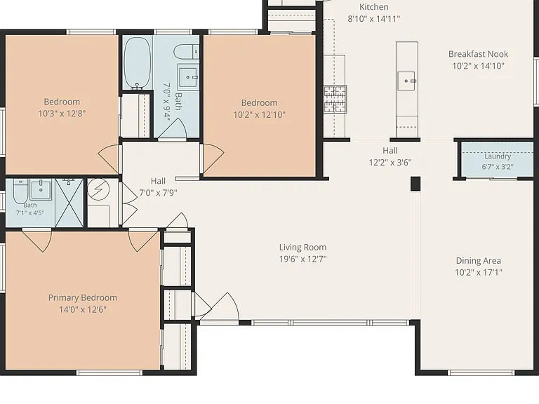 Floorplan with dimensions