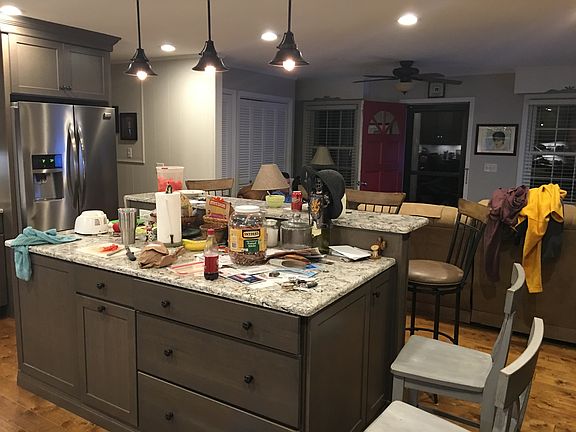 Remodeled open plan kitchen 