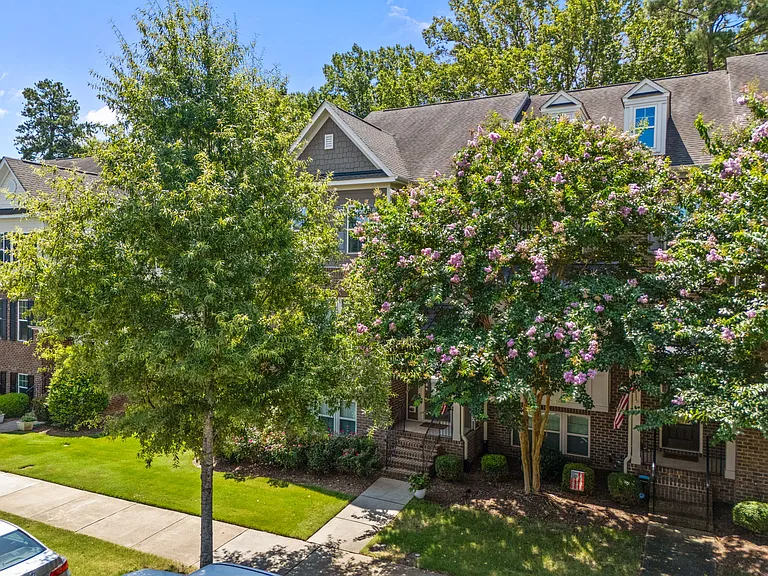 Beautiful Tree Lined Street With Sidewalks