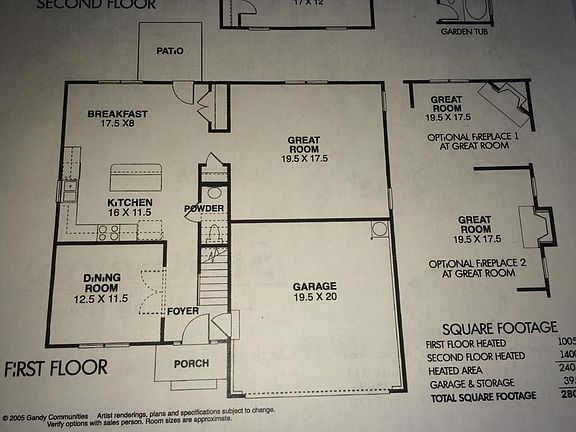 First floor w/ corner FP