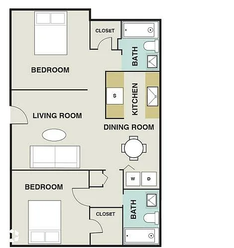 Floor plan 2X2