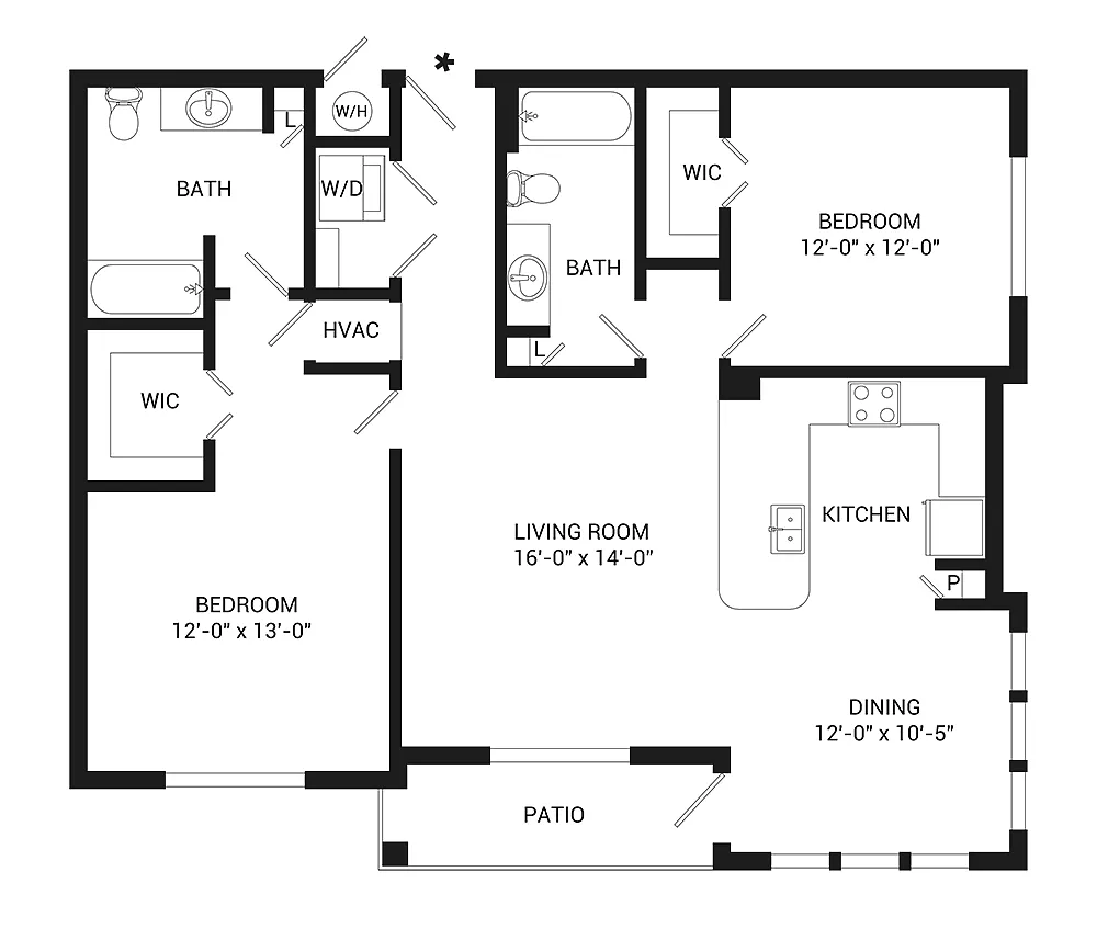 Floor plan Burgundy