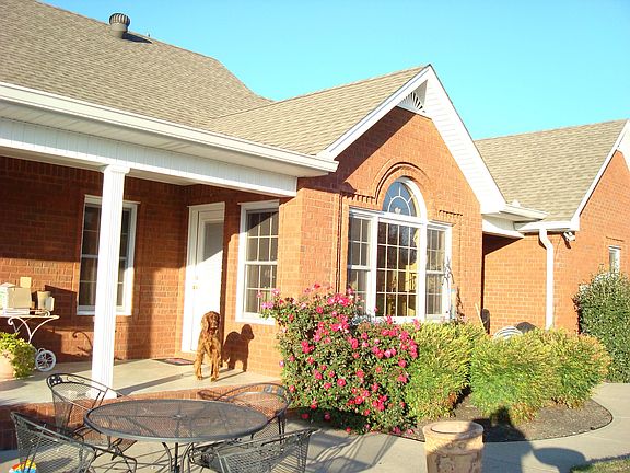 Back porch and patio.