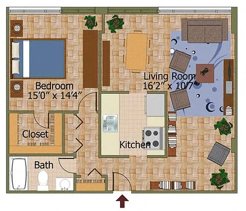 Floor plan B-6