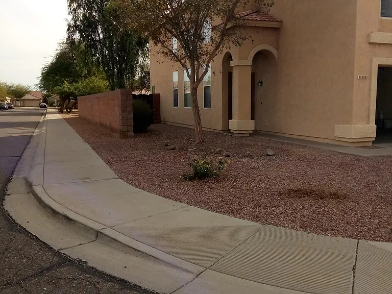 south side of the property ,large yard and located in the cul-de-suc
