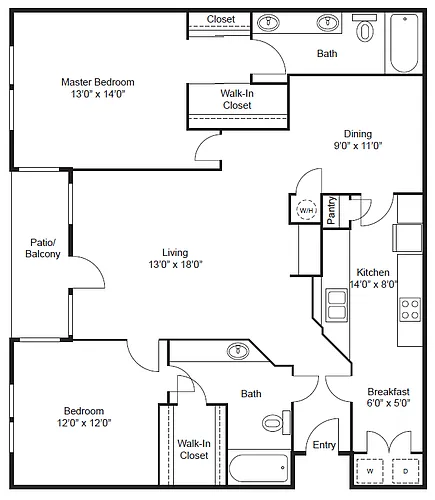 Floor plan B