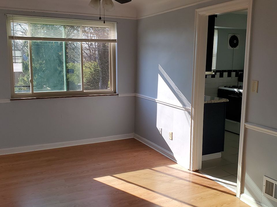 Dining room with evening sun.