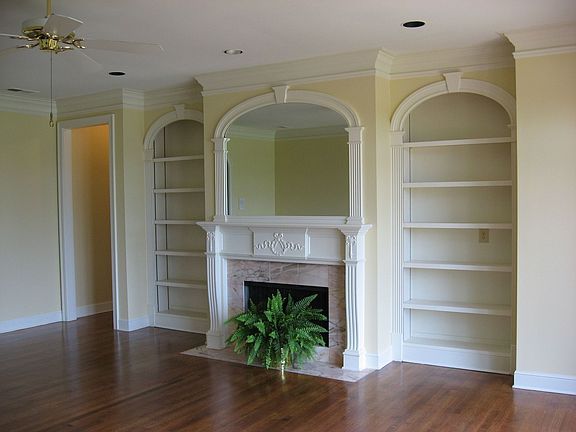 Formal Living w/ extensive crown molding