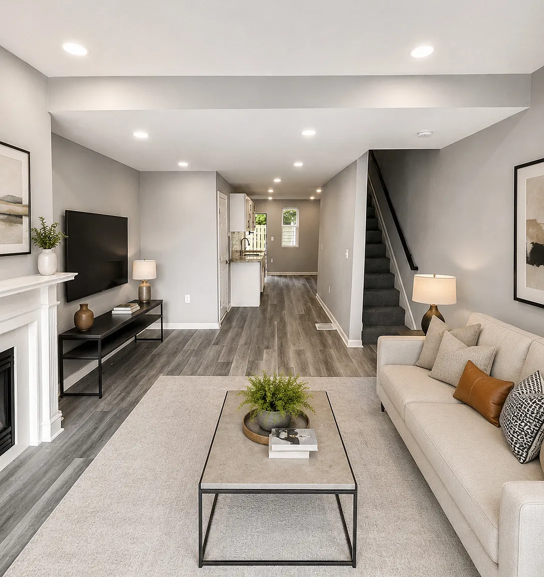 Bright, Newly Renovated 3-Bedroom Rowhome with Backyard — Photo 1