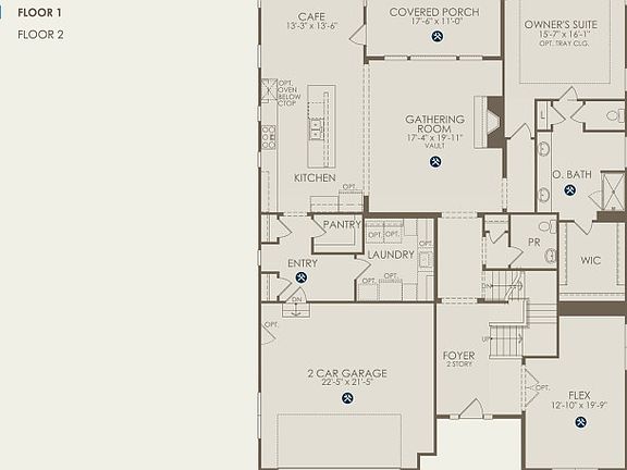 Bourges Floor Plan, Quick Move-In Home, Floor 1