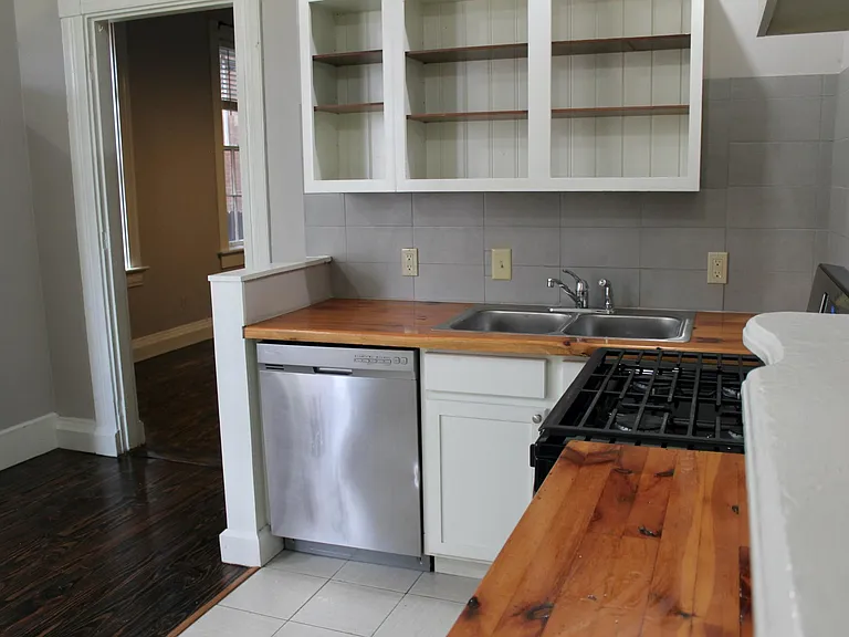 Wooden custom-made countertops.