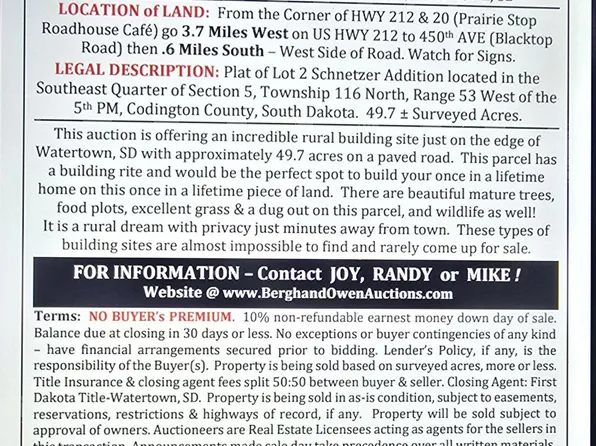 Na 450th Ave SW, Watertown, SD 57201