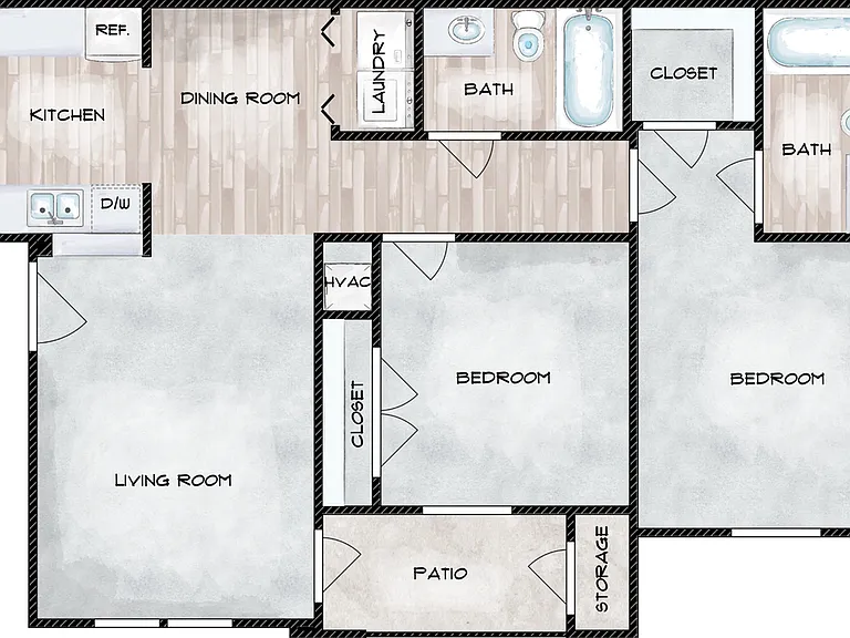 Two Bed Two Bath Two Bed Two Bath
