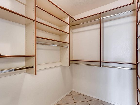Master closet has built-ins