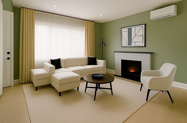 Virtually Staged Living Room