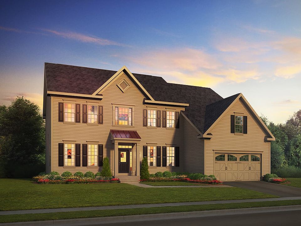 Elevation 1 of the Hadleigh a home design by Brookfield Residential at Waterford Manor
