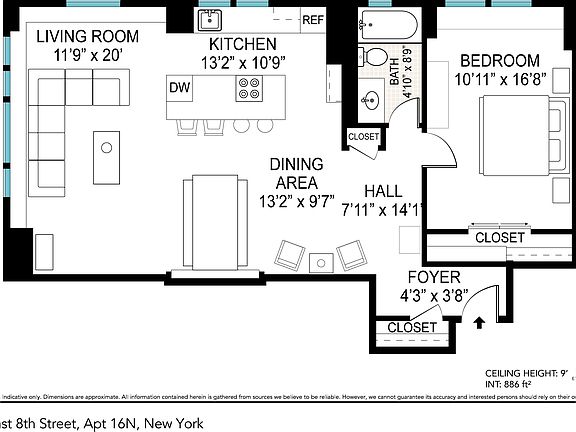 2nd image of 60 E 8th St APT 16N