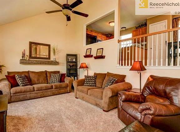 The room has vaulted ceilings, a nice fan and is obviously large