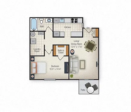 Floor plan One Bedroom