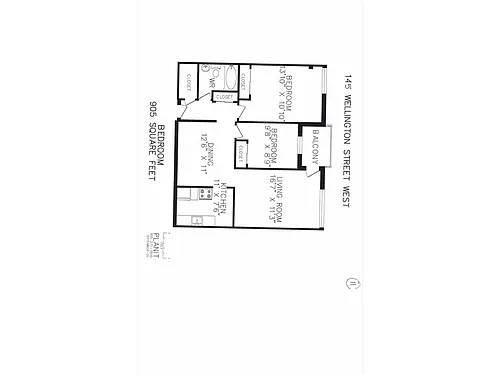 Floor plan 2 Bedroom 1 Bath