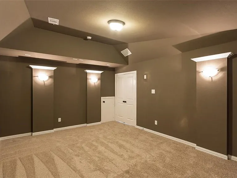 Media with dimmable lights and w/out Furniture