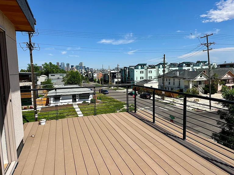 Third floor deck.
