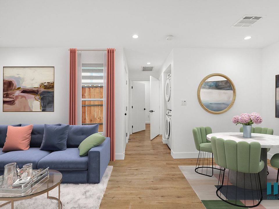 Open-Concept Living and Dining Room with In-Suite Washer & Dryer