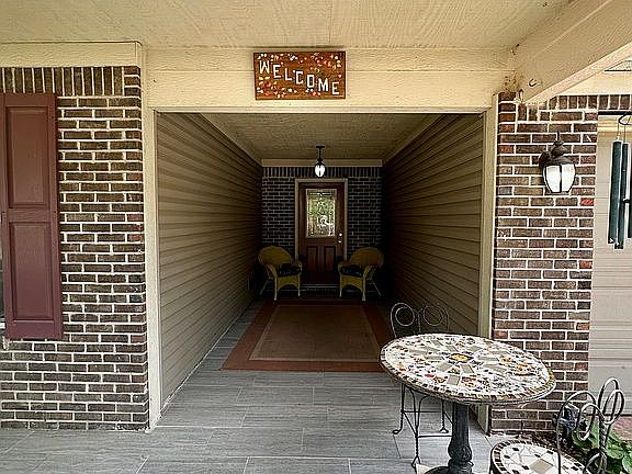 Inviting front porch