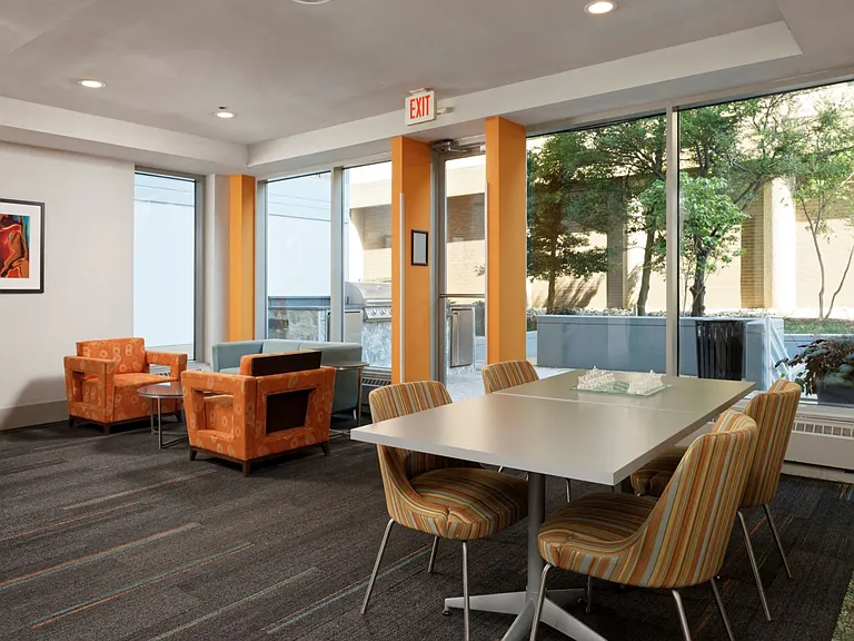 Club room with games, entertainment and coffee machine