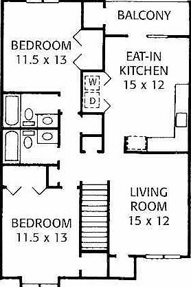 2 Bedroom Floorplan