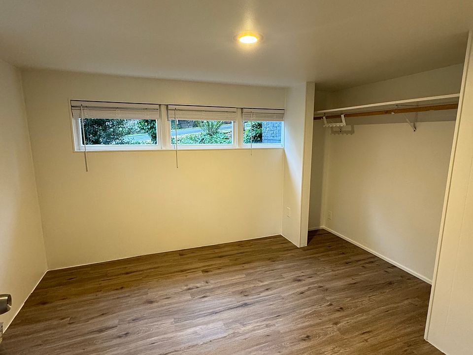 Spacious bedroom with newly added flooring